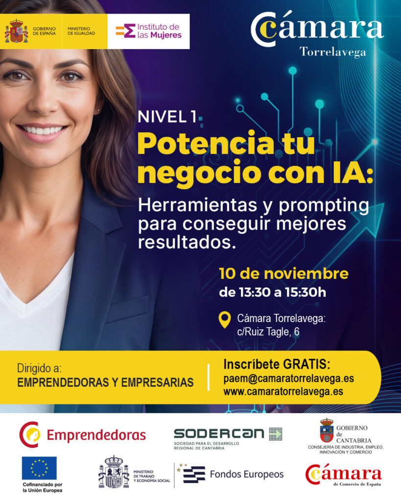 Cartel Taller 1: Potencia tu negocio con IA